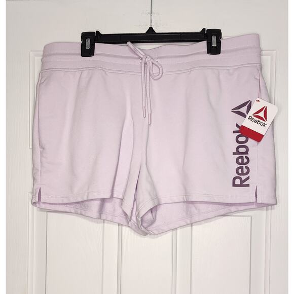 Reebok Womens Level Up Short Lavender Fog Size XL NWT - Picture 1 of 4